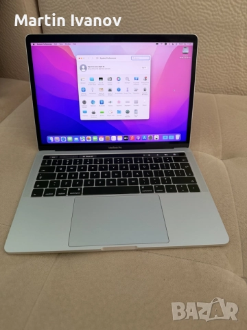 Macbook pro 13 inch model A1706 silver 2,9ghz 256gb touch bar 2016, снимка 4 - Лаптопи за игри - 54442794