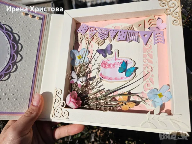 Луксозна картичка за сватба, кръщене, първи рожден ден, юбилей, предложение за брак, снимка 13 - Декорация за дома - 55603814