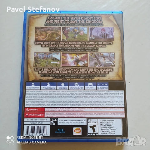 The Seven Deadly Sins PS4 – рядко японско аниме, 10/10, снимка 5 - Игри за PlayStation - 55192944