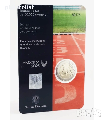 Андора 2025 - 2 евро - Игри на малките държави в Европа BU, снимка 2 - Нумизматика и бонистика - 53707646
