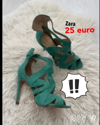 обувки сандали на ток 37 zara , снимка 12 - Дамски обувки на ток - 38069011