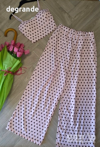 🎀Дамски Комплект Топ с Панталон, снимка 4 - Комплекти - 54890724