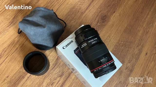 Canon 100 mm macro 2.8 IS USM, снимка 5 - Обективи и филтри - 55102655