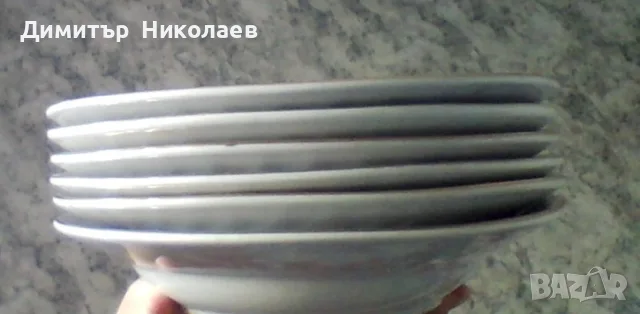 Комплект дълбоки чинии за паста ,6 бр. Нови 
