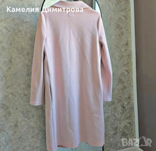 Елегантно ZARA палто Pink, Size S – Soft Girl Aesthetic, снимка 3 - Палта, манта - 54774017