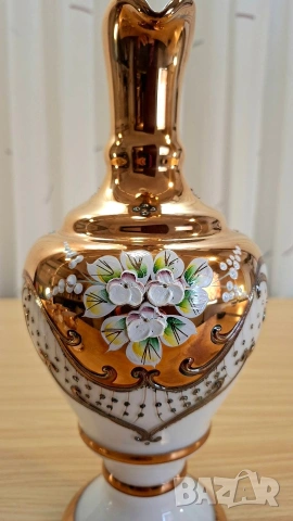 Бохемски сервиз с графа и 6 чаши, снимка 4 - Сервизи - 54386771