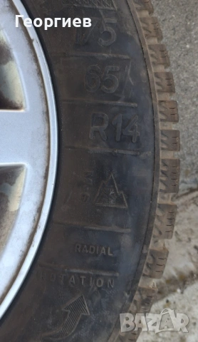 Лети джанти Ford 14"-цола със зимни гуми, снимка 2 - Гуми и джанти - 54415723