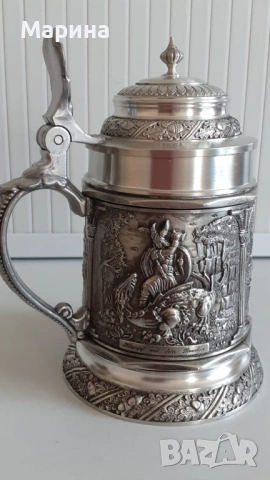 Халба от калай, 500 мл,  Antik*Vintage #126, снимка 2 - Антикварни и старинни предмети - 54389538