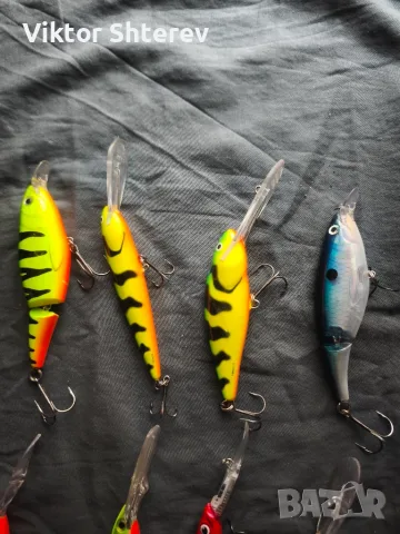 Комплект 8 бр. воблери – 4x Rapala, 3x Salmo, Gold Miner 30, снимка 2 - Такъми - 55656642