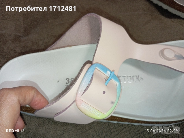 Birkenstock 38 номер , снимка 3 - Чехли - 54952371