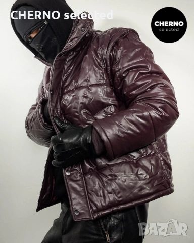 H&M x EDITION BY JOHN BOYEGA 2-в-1 мъжко пуфер яке • елек от еко кожа – лимитирана серия – L•XL