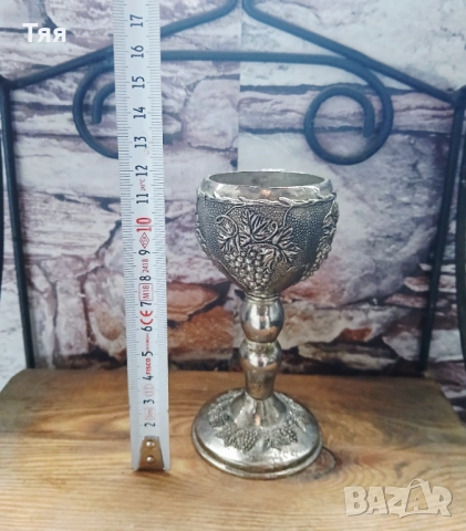 Посребрени чашка с чинийка , снимка 9 - Антикварни и старинни предмети - 54335447