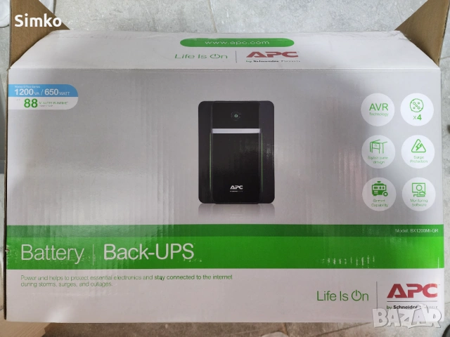 Hoв UPS APC Back-UPS BX, снимка 6 - Друга електроника - 54193401