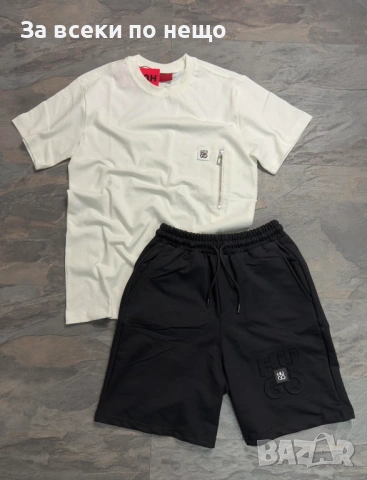 Hugo Boss Мъжки Летен Екип👕🩳Мъжки Къс Комплект Хуго Бос Код NGHSP115