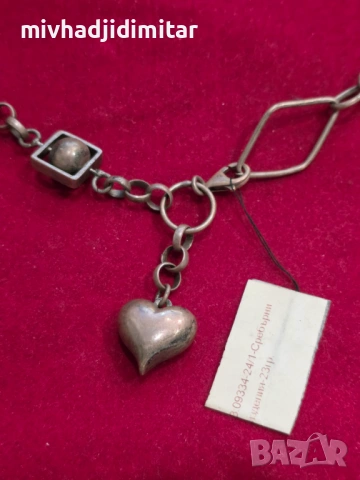 ***Уникат*** Сребърно колие - 23 гр, снимка 2 - Колиета, медальони, синджири - 54340528