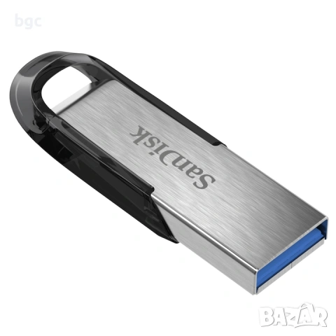 НОВА 64GB, USB 3.0, USB Flash памет SanDisk Ultra Flair, Grey/Black - 5 години гаранция, снимка 2 - USB Flash памети - 55124488