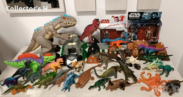 Голям лот играчки динозаври Mattel, Бен Тен, Междузвездни войни, Star Wars диорама за влакче , снимка 2 - Фигурки - 54635659