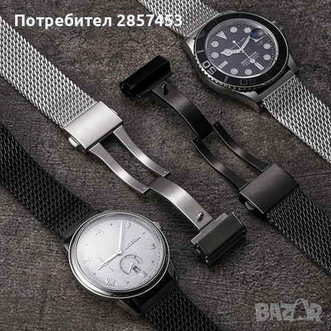 REZERO Milanese mesh каишка 316L за часовник / 21 mm / нова, снимка 9 - Каишки за часовници - 54861241