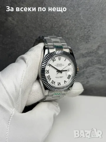 Rolex Datejust silver Мъжки Часовник С Автоматичен Механизъм Код Chronolux50, снимка 4 - Мъжки - 55648899