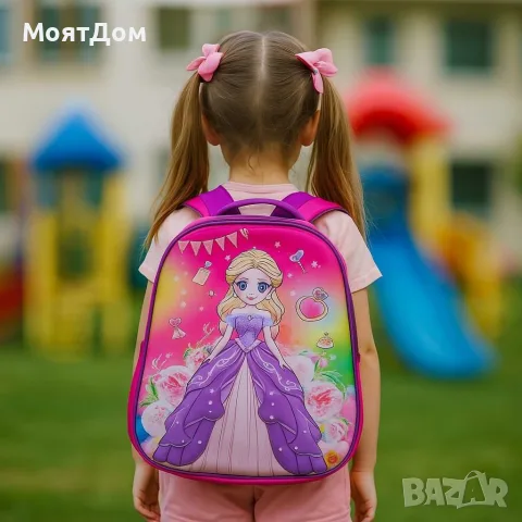 Детски ранички с цветни герои – стил и удобство за училище и игри, снимка 4 - Раници - 55647203