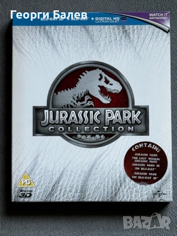 Jurassic Park Limited edition booklet+ Jurassic World Blu-ray без бг субтитри