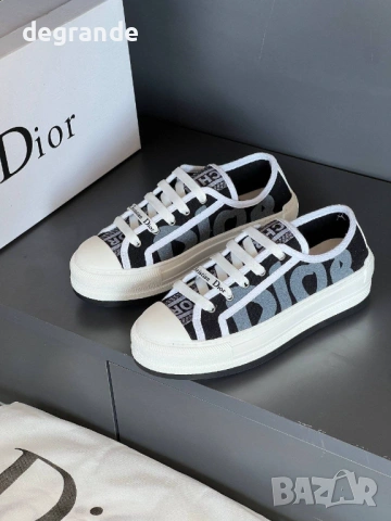 👟Дамски Маратонки Miss Dior Бяло и Черно 