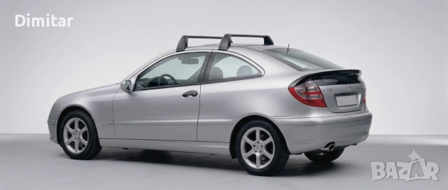 Mercedes w203 Coupe и CLC cl203 - Оригинален багажник за покрив (напречни греди, релси, рейлинг), снимка 5 - Аксесоари и консумативи - 55274271