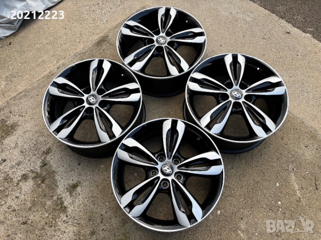 4 броя алуминиеви джанти за Hyundai IX35,IX20,Tucson,Kona,Ioniq,Elantra,Lafesta 17, снимка 7 - Гуми и джанти - 54654439