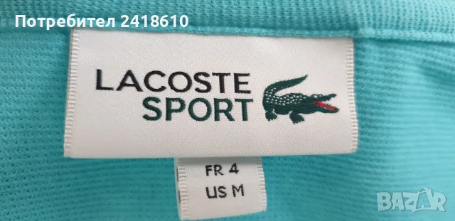 Lacoste Sport Pique Cotton Mens Size 4 - M  ОРИГИНАЛ! Мъжка Тениска!, снимка 3 - Тениски - 55403393