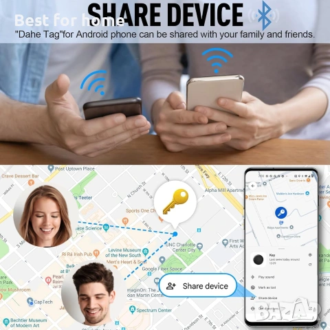 Android Air Tracker, 4 броя Android Smart Tag, Работи с приложението Google Where is, Bluetooth , снимка 7 - Друга електроника - 54959973