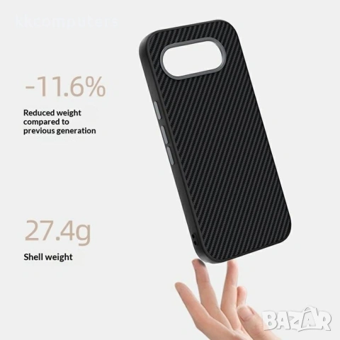ABEEL за Google Pixel 10 / 10 Pro Ултратънък Магнитен Калъф с Carbon Fiber Текстура и Скрийн Протект, снимка 6 - Калъфи, кейсове - 55102902