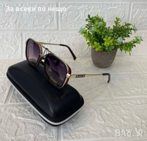 Cartier Мъжки Слънчеви Очила С UV400 Защита С Подарък🎁Калъф И Кутия Код Lusso1, снимка 3 - Слънчеви и диоптрични очила - 54798202