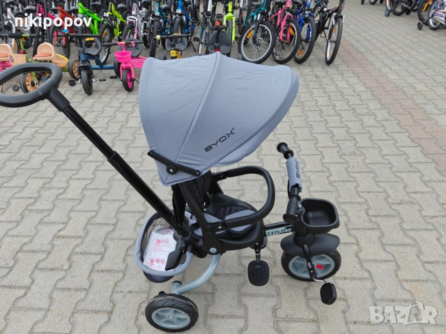 BYOX Детска триколка EXPLORE сив, снимка 11 - Други - 54493764