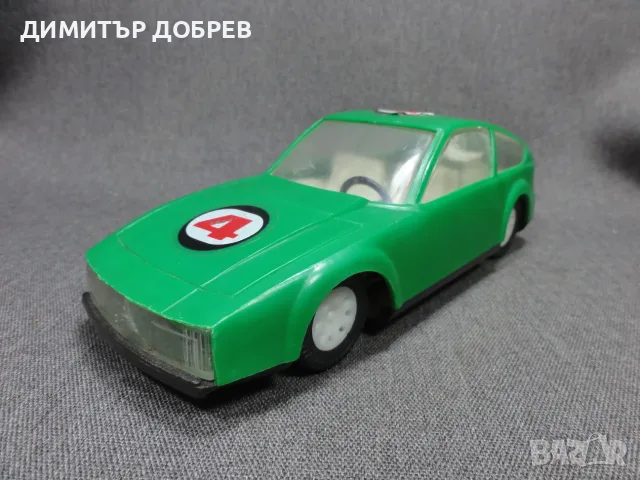 СТАРА РЕТРО СОЦ НРБ ПЛАСТМАСОВА ИГРАЧКА КОЛИЧКА ALFA ROMEO ZAGATO ЕМИ СИЛИСТРА