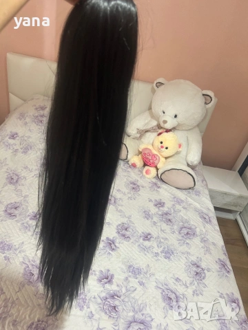 Естествена опашка -200 гр-70 см, снимка 2 - Аксесоари за коса - 53968533