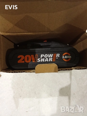 Акумулаторна батерия WORX 20V (2.0Ah) PowerShare - Нова, снимка 4 - Други стоки за дома - 54214622