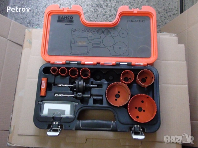BAHCO - 3834-SET-92 - Made in Sweden - ПРОФЕСИОНАЛЕН Комплект биметални SANDFLEX боркорони 16-83 mm , снимка 13 - Бормашини - 51629804