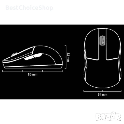 Безжична оптична мишка Keychron M4 - 8K опресняване - Bluetooth 5.3 / 2.4 GHz / USB връзка, снимка 8 - Клавиатури и мишки - 55167316