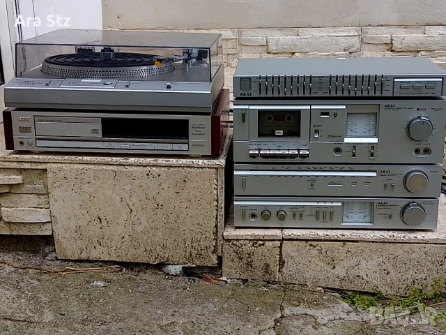 AKAI. Дек, тунер, усилвател,cd 52, грамофон .