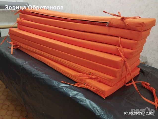 Изработка на възглавници и седалки по поръчка – по размер на клиента, снимка 5 - Градински мебели, декорация  - 54011353