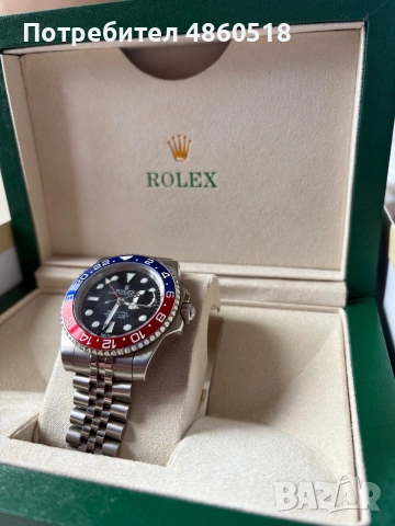 Rolex GMT-Master II “Pepsi” – Jubilee, пълен комплект, снимка 2 - Мъжки - 54999247