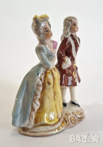 Порцеланова фигурка на дама и кавалер - Schlegelmilch, снимка 2 - Статуетки - 53998361