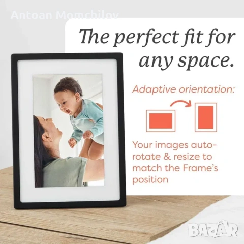 Дигитална фоторамка Skylight Frame 10 inch WiFi Black, снимка 5 - Друга електроника - 54827748