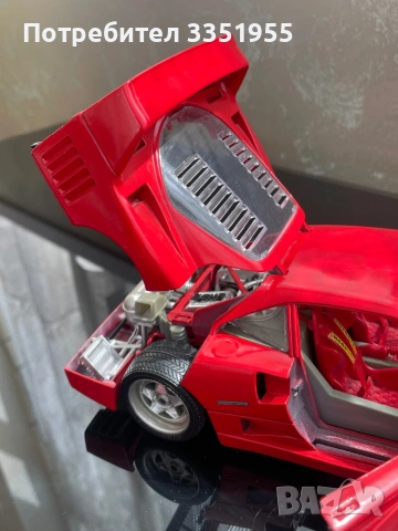 Ретро модел на Ferrari F 40 1/18, снимка 14 - Колекции - 54199022