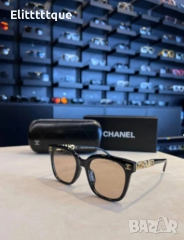 очила с черен обикновен калъф и ув защита chanel cartier Gucci