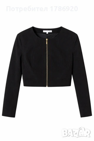Черно спортно късо сако 