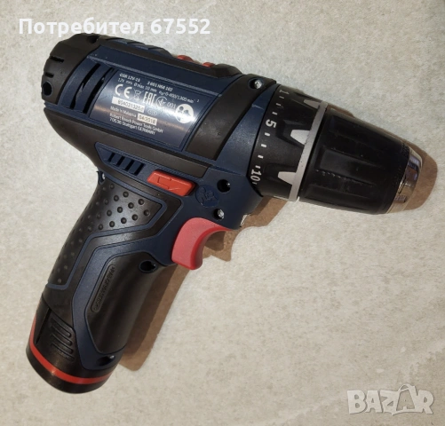 Винтоверт с батерия Bosch GSR12V-15. Няма зарядно. 50€ (цената е крайна!), снимка 2 - Винтоверти - 54726464