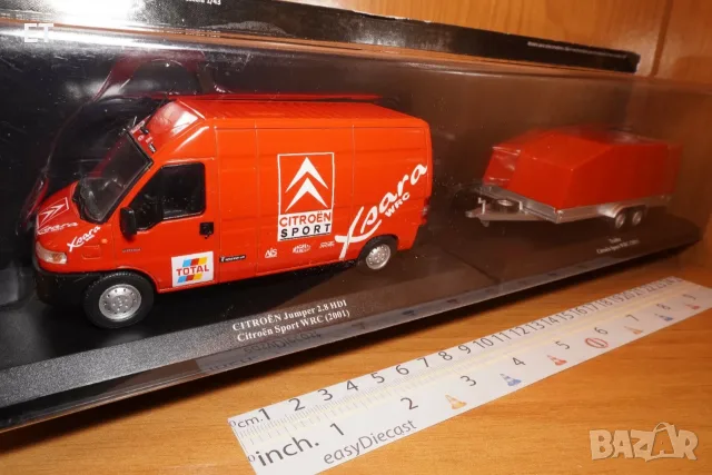 Макет Citroen Jumper 1:43 + trailer