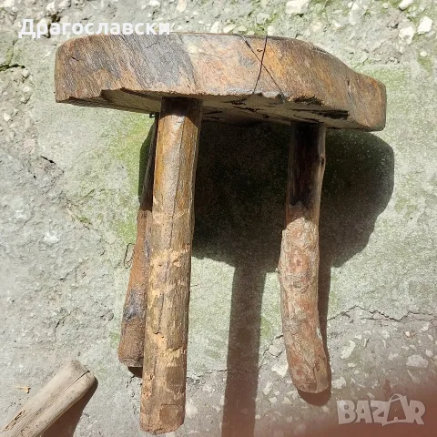 Трикраки стари столчета и маси, стол, маса паралия, синия, снимка 8 - Други - 55433914