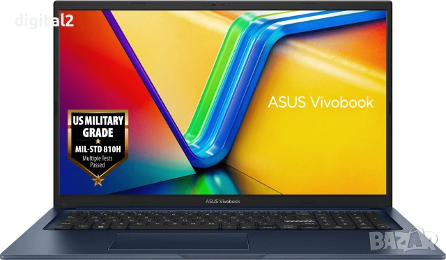 Лаптоп ASUS VivoBook 17 Intel Core i7-1355U 16GB RAM 512GB SSD NvMe  17.3" FHD IPS Нов 24м Гаранция
